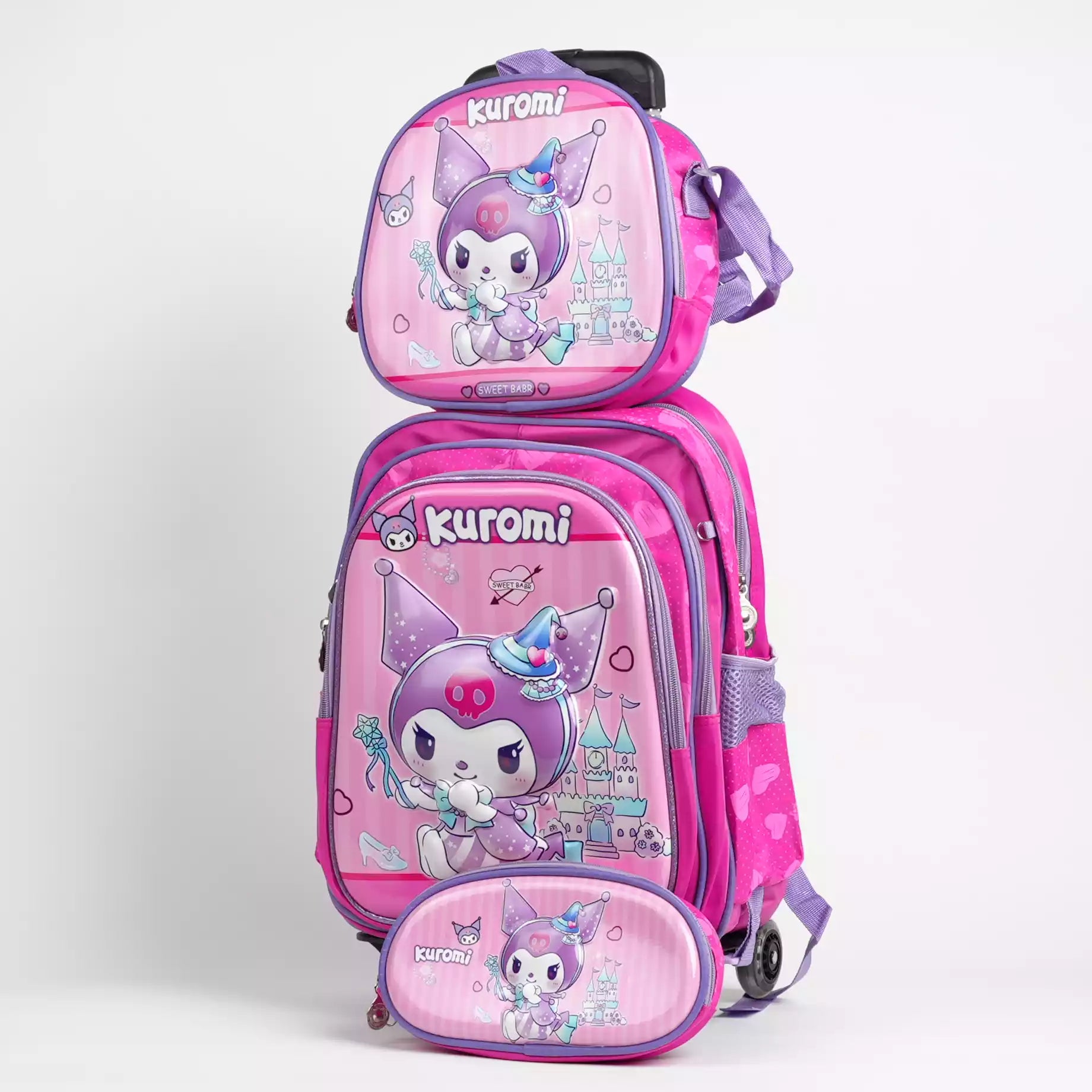 SAC A DOS CHARIOT 3PCS EXINE IS03557 Kuromi