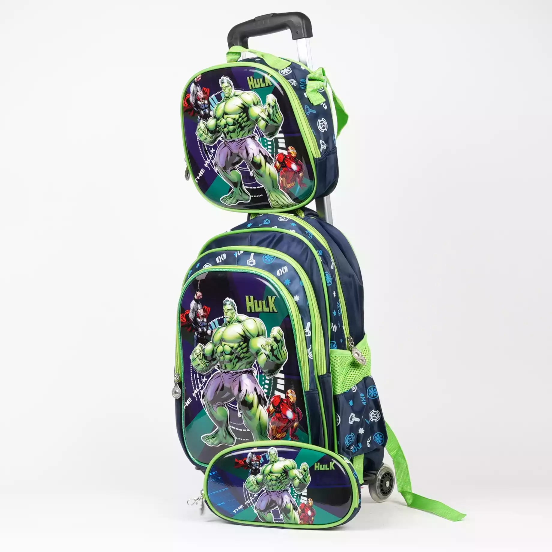 SAC A DOS CHARIOT 3PCS EXINE IS03557 Hulk