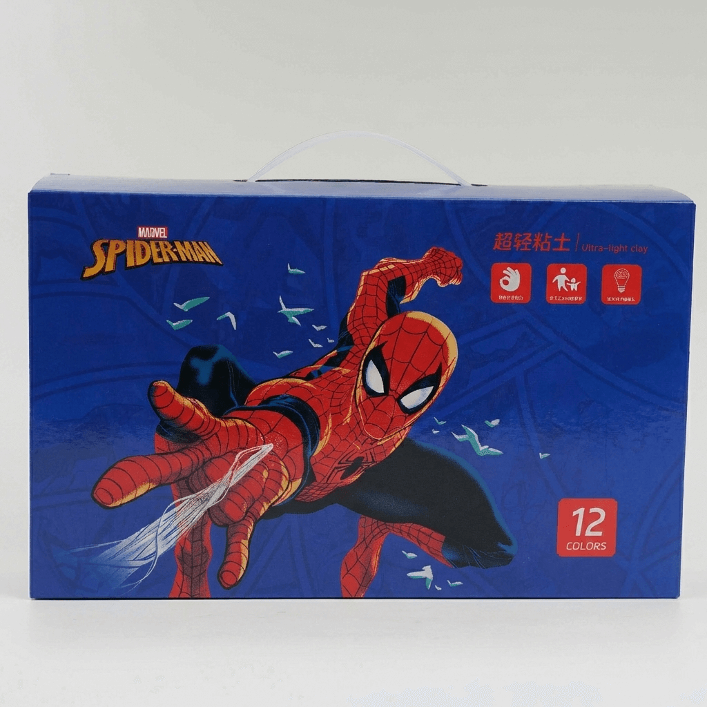 Pâte à Modeler Spider-Man – 12 Couleurs pour Enfants Créatifs Huge
