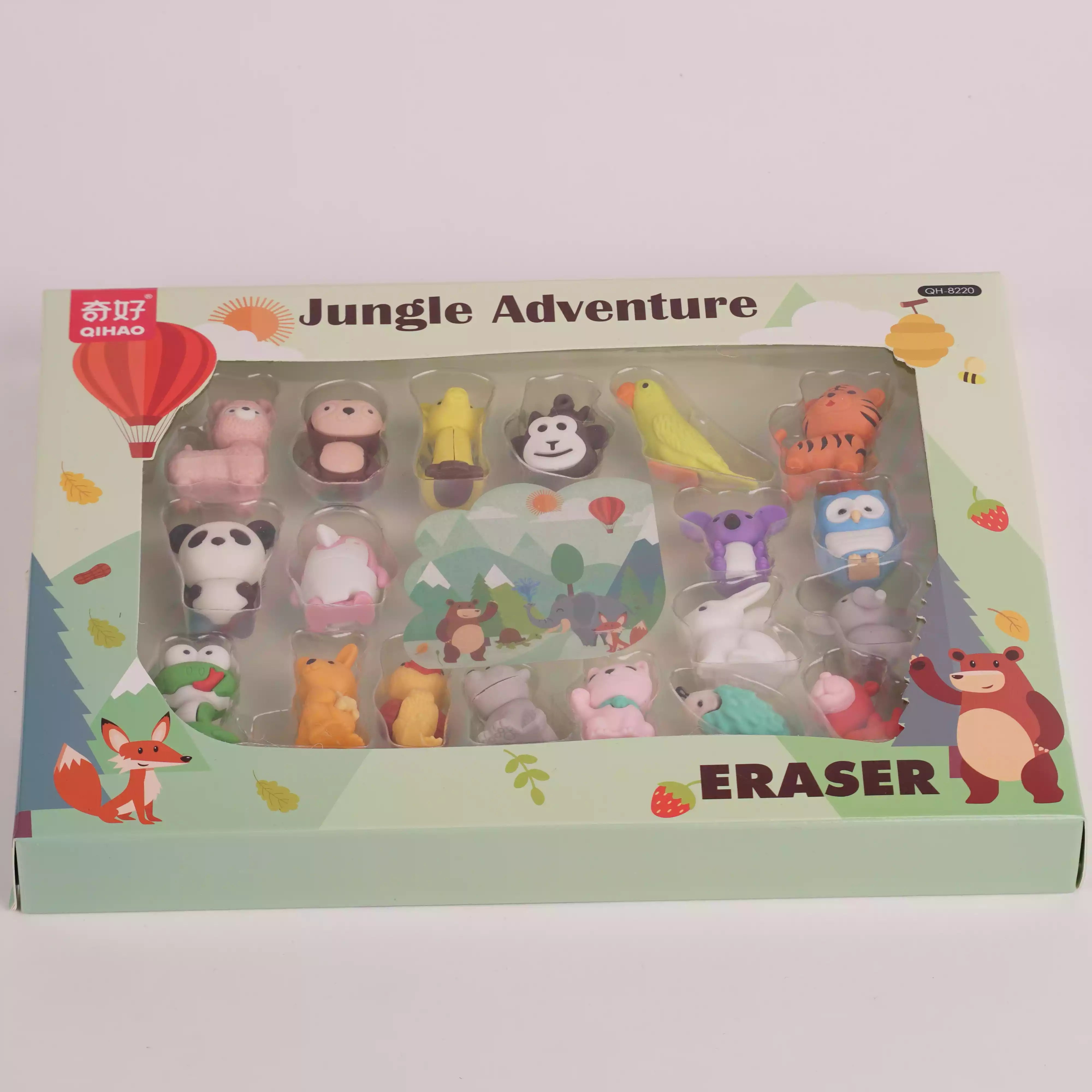 Set de Gommes Fantaisie – Dinosaur, Space Explorer, Ocean Park & Fairytale Palace
