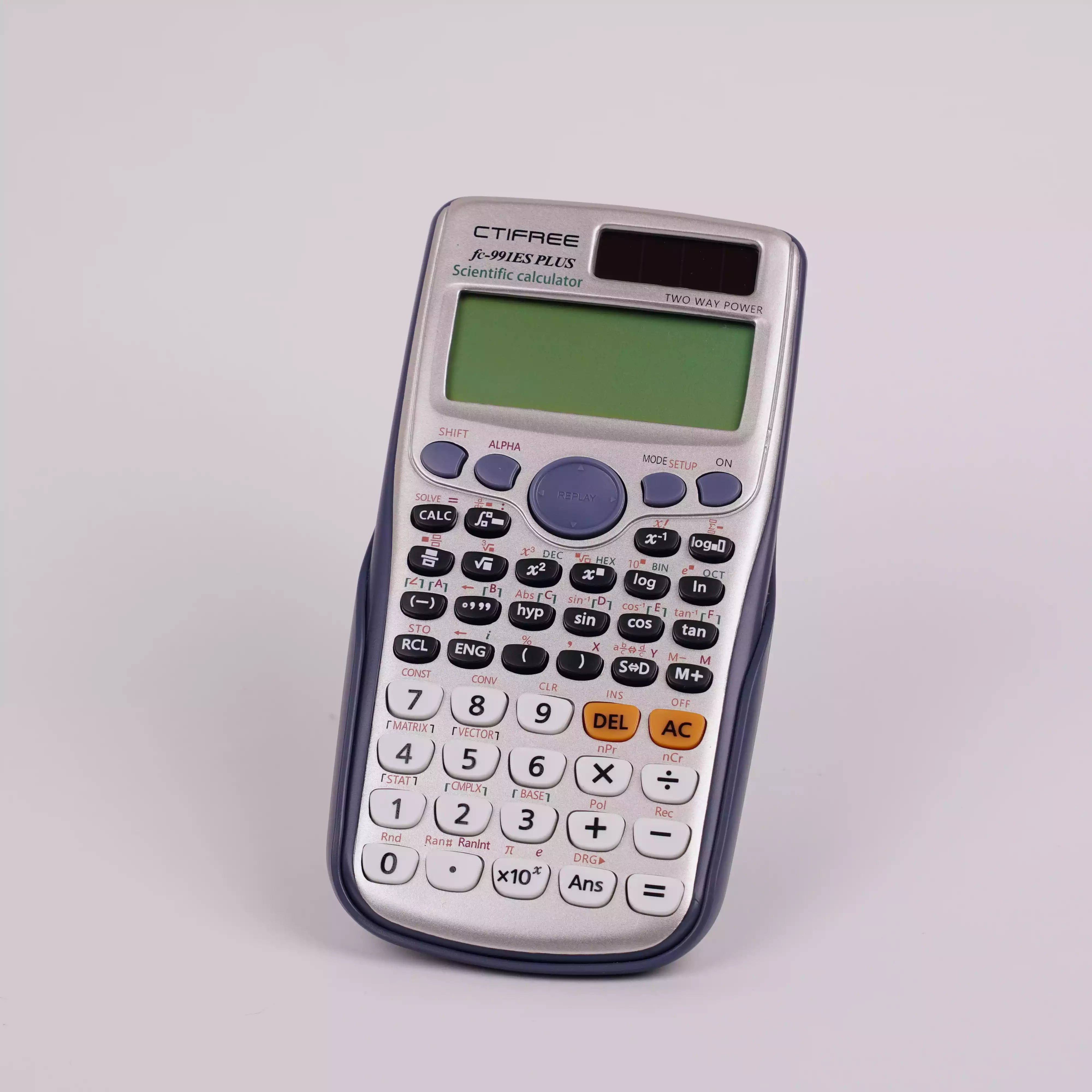 Calculatrice Scientifique CTIFREE fx-991ES PLUS - 240 Fonctions, Solaire & Pile   HU19001