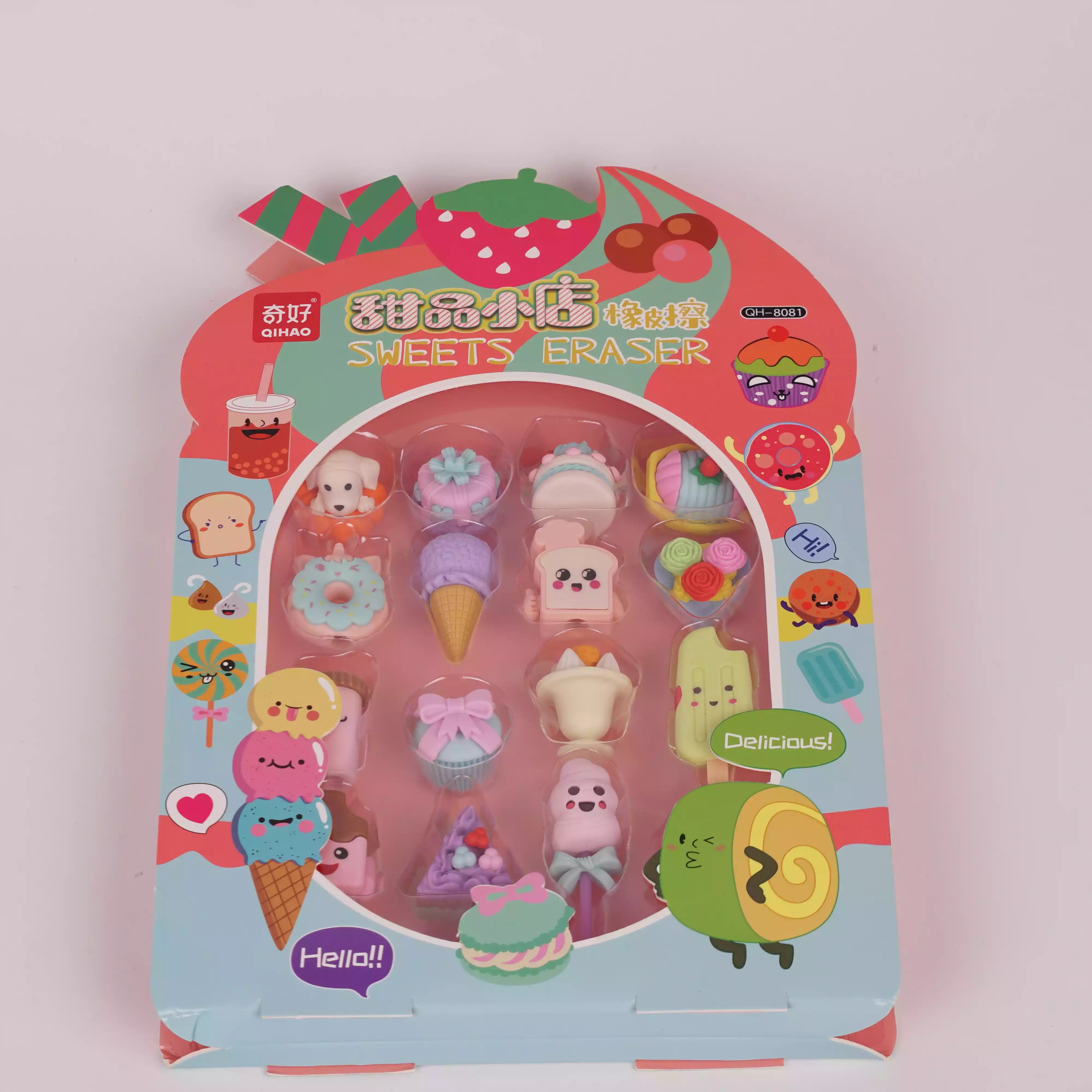 Set de Gommes Fantaisie – Princesse & Friandises