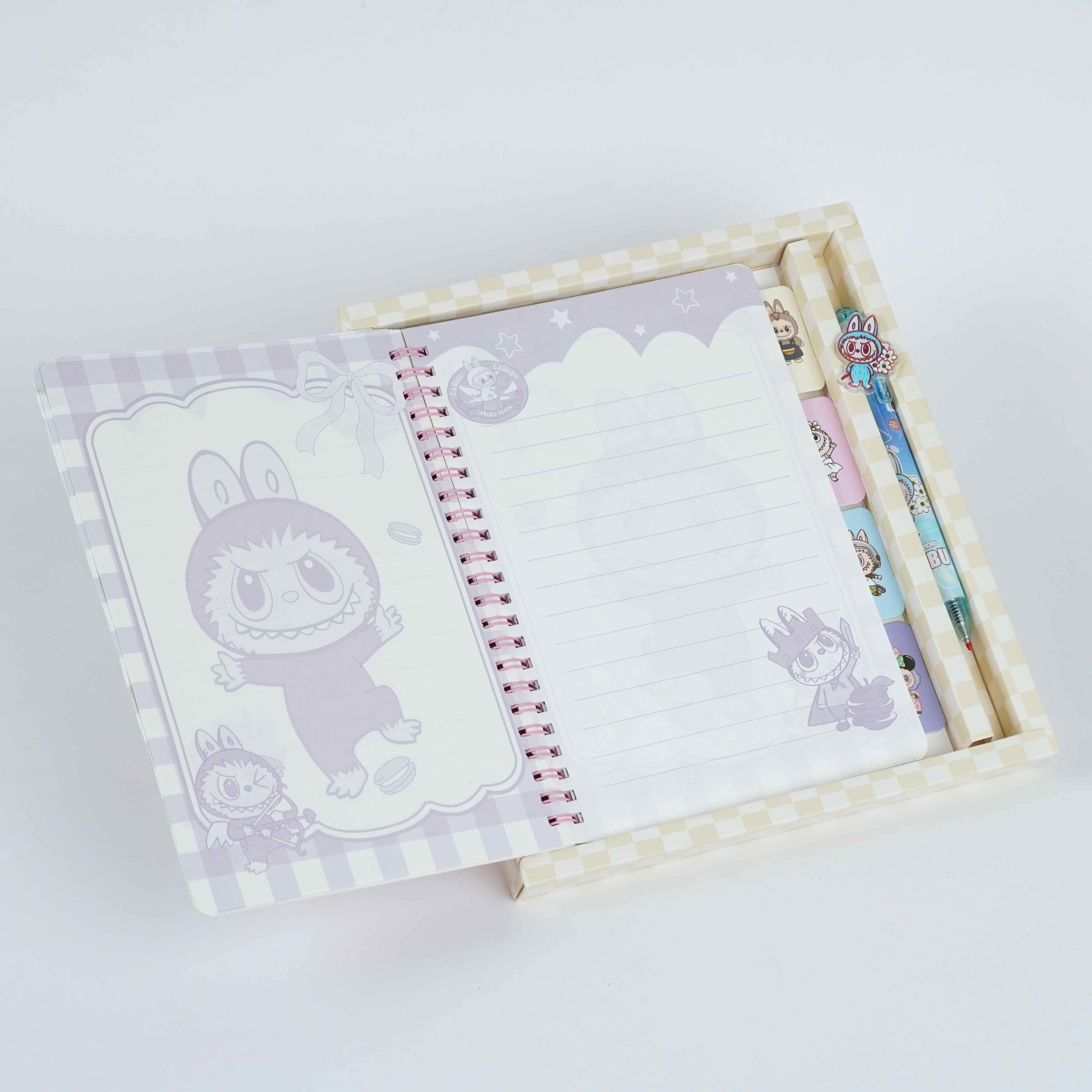 Coffret Notebook Labubu + Crayon HU13010