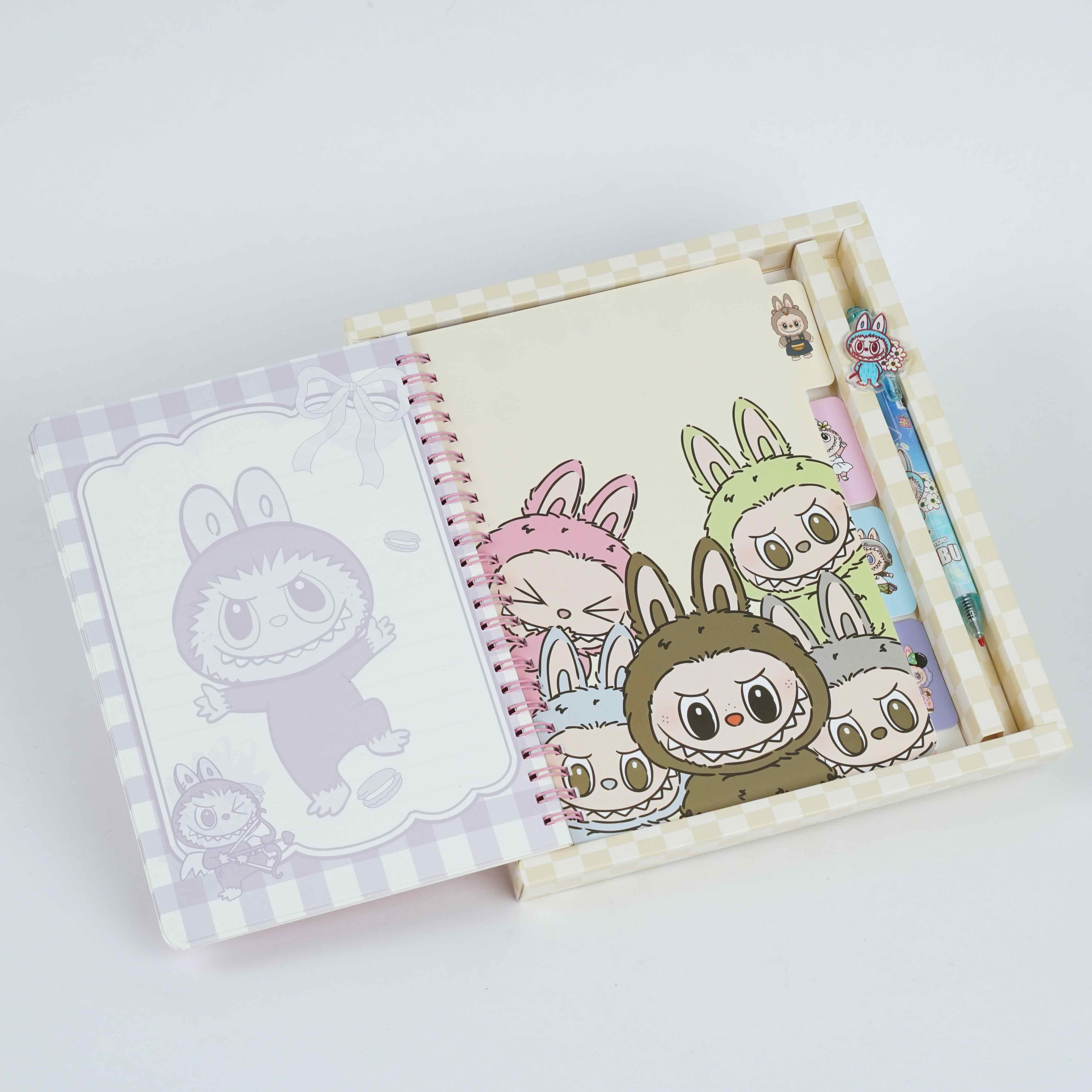 Coffret Notebook Labubu + Crayon