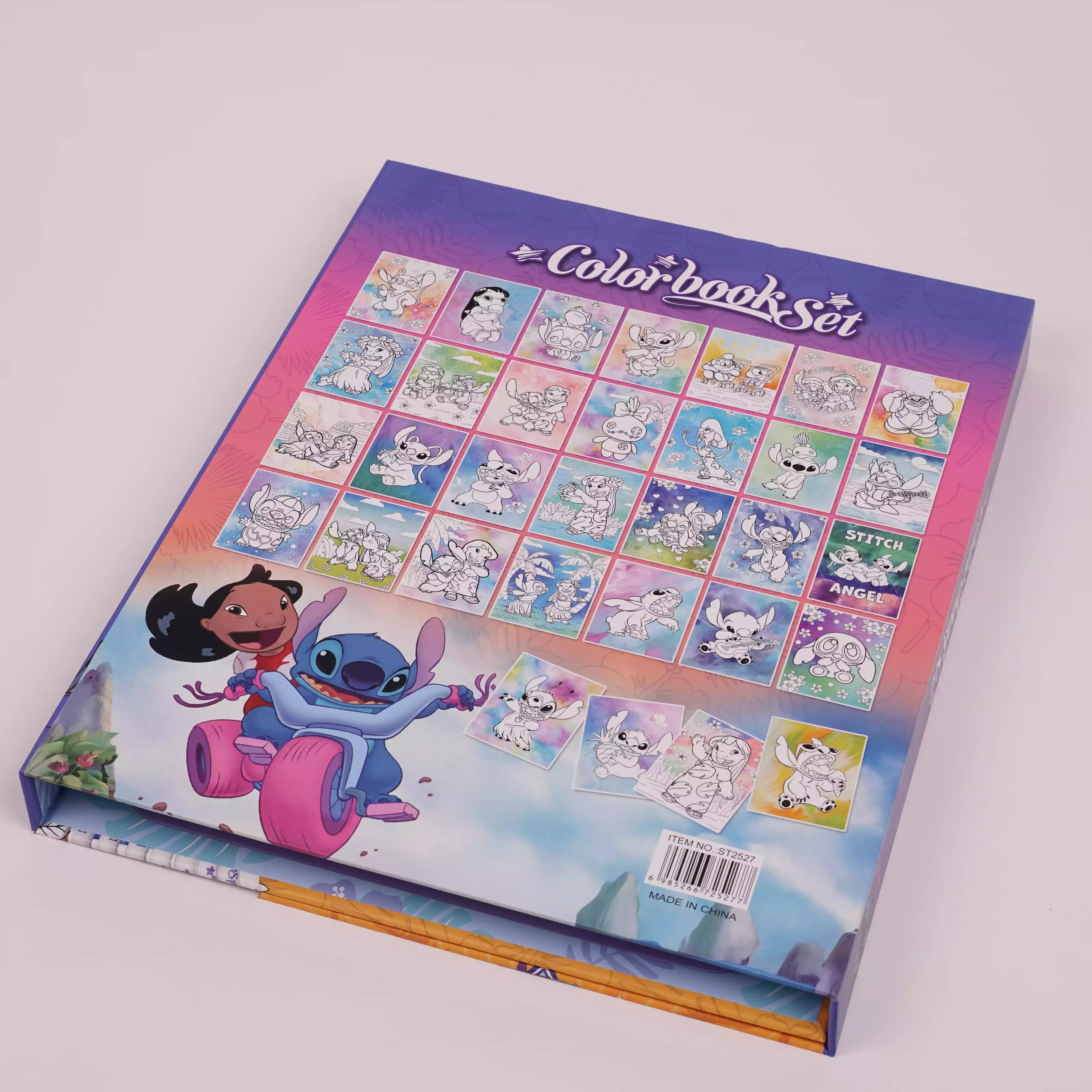 Color Book Set Hugeunivers – Stitch & Flash McQueen avec Feutres   HU13135