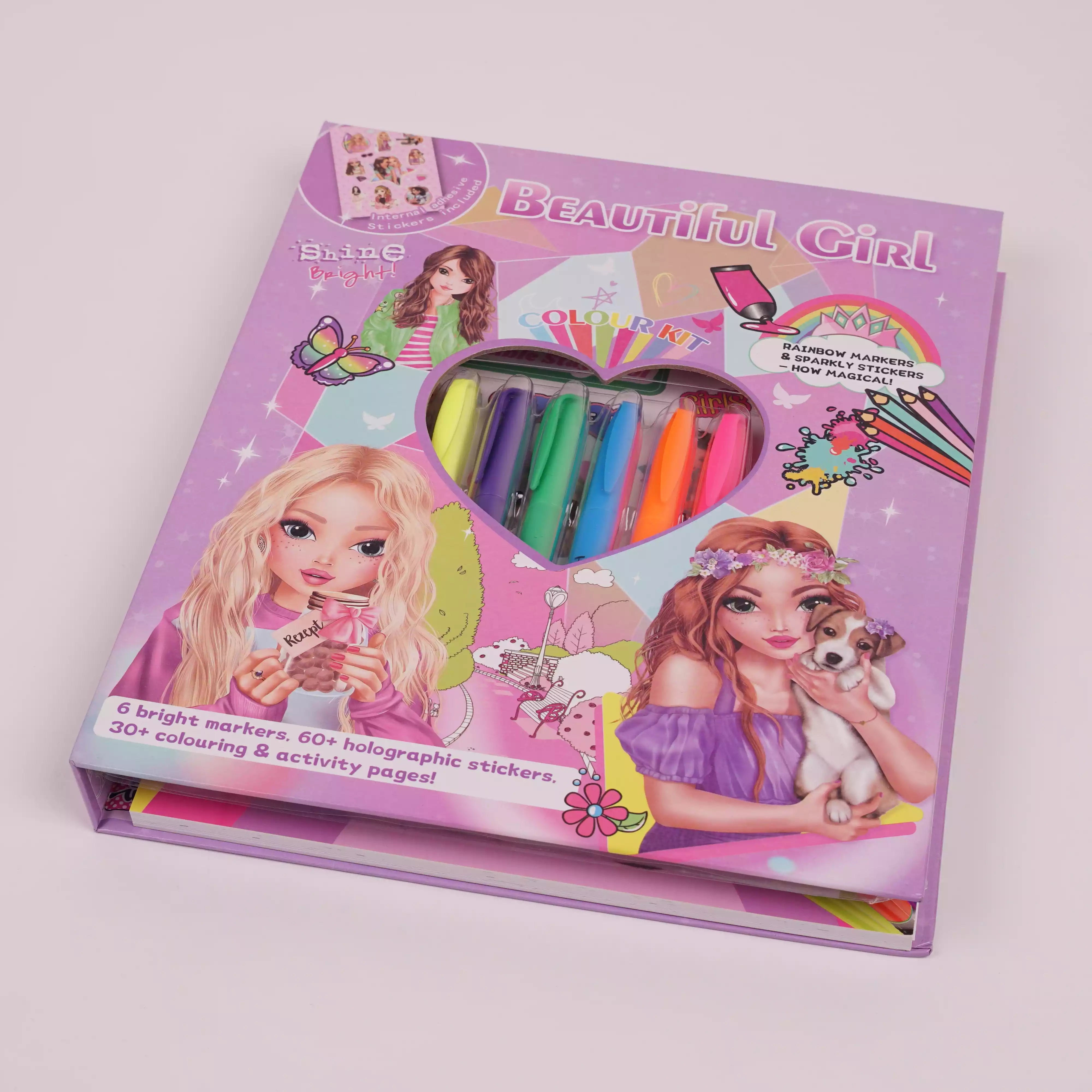 Colouring Book avec Feutres – Kit Créatif Complet pour Enfants
