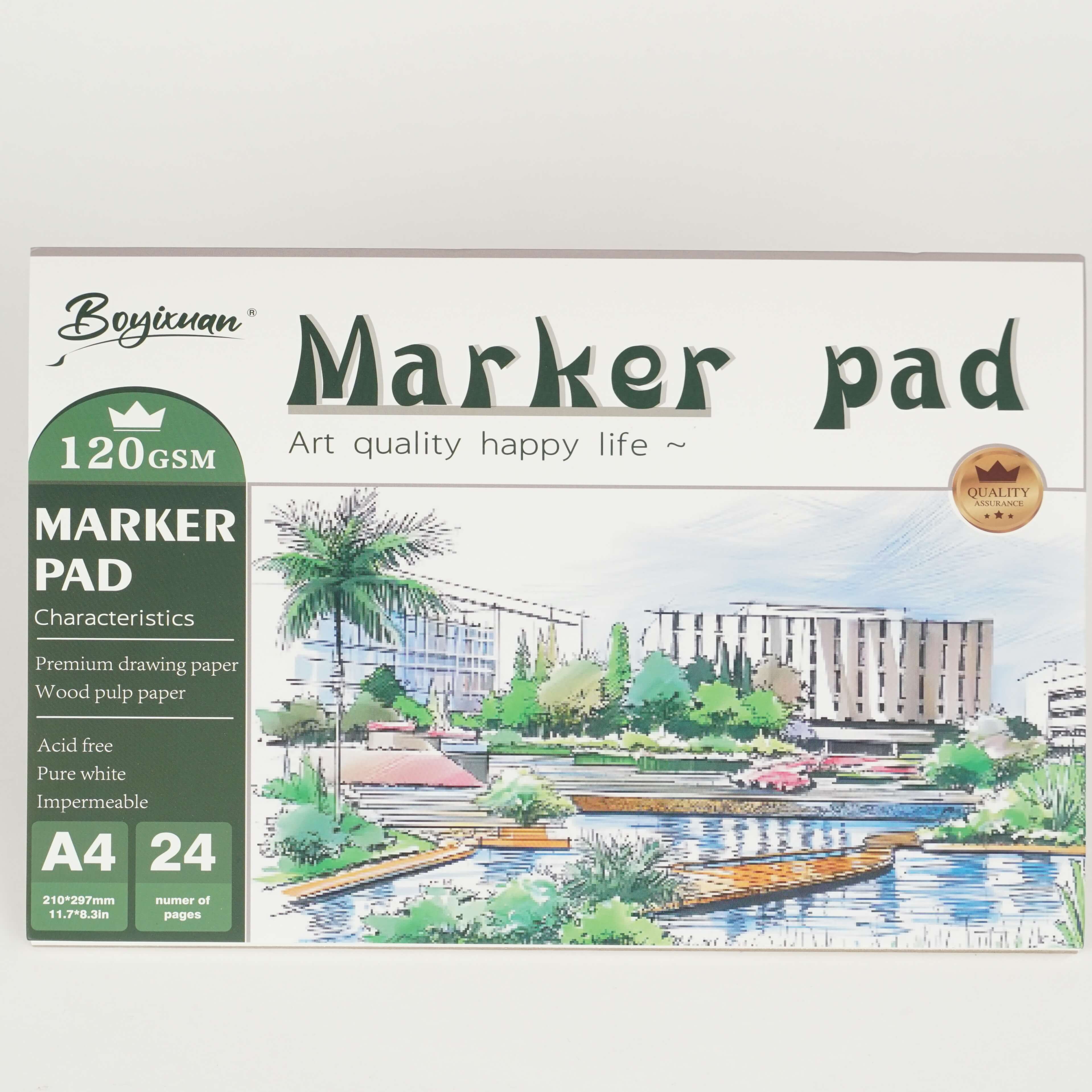 Bloc de dessin A4 120g – 24 feuilles