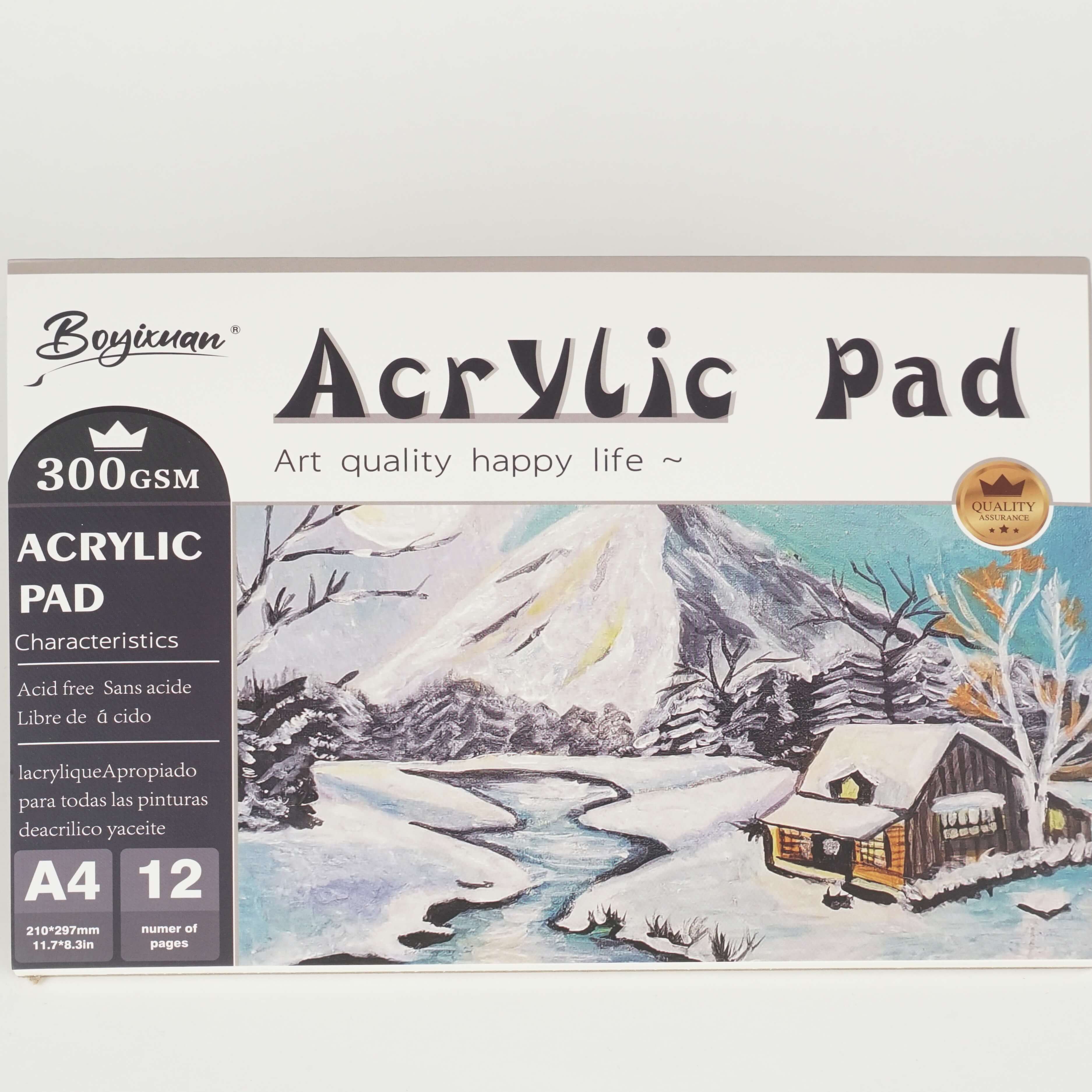 Bloc de dessin A4 300g – 12 feuilles HU12329