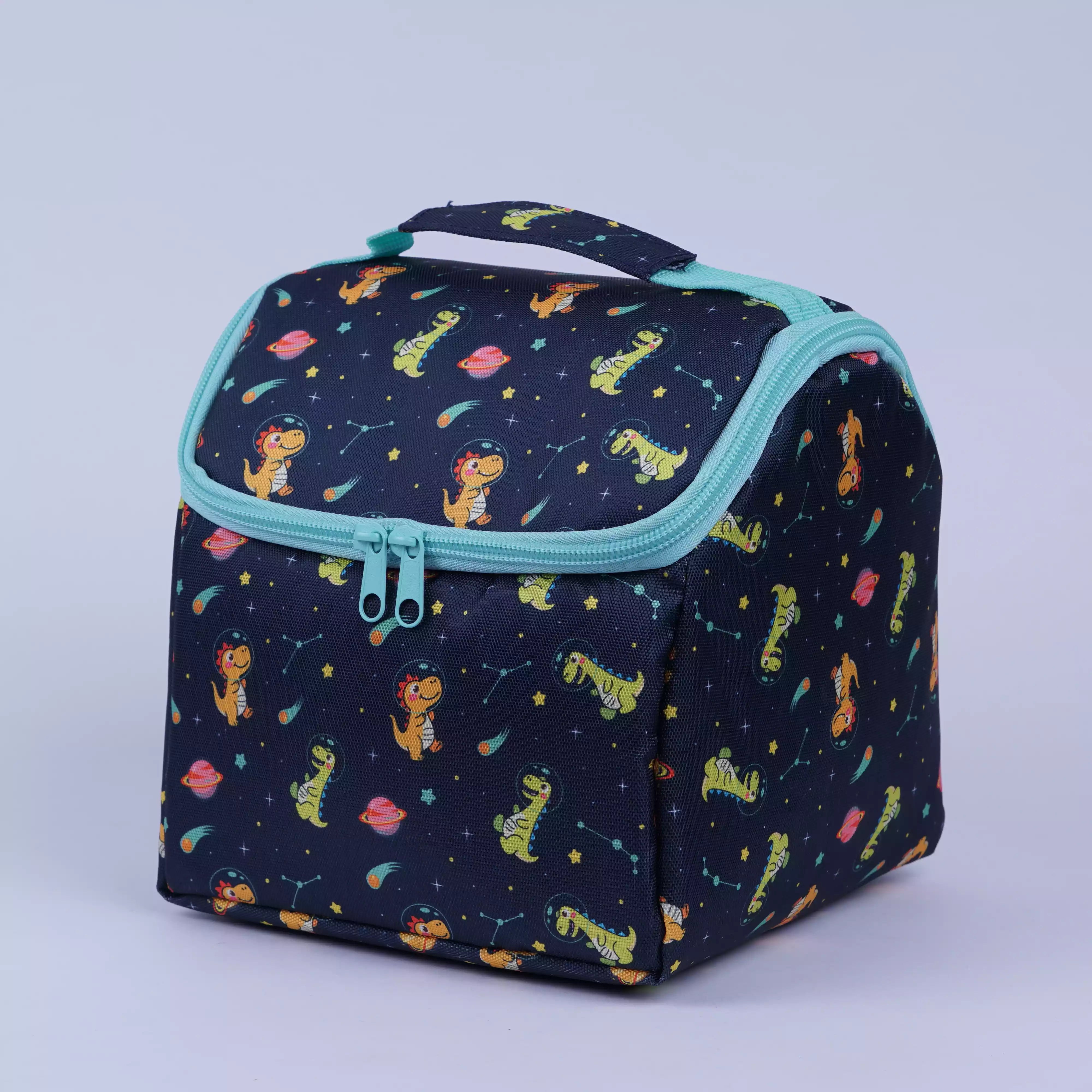 Lunch Box Enfant 3 Compartiments + Boîte Fruits et Soupe – Dinosaure, Inox avec Cuillère HU08048