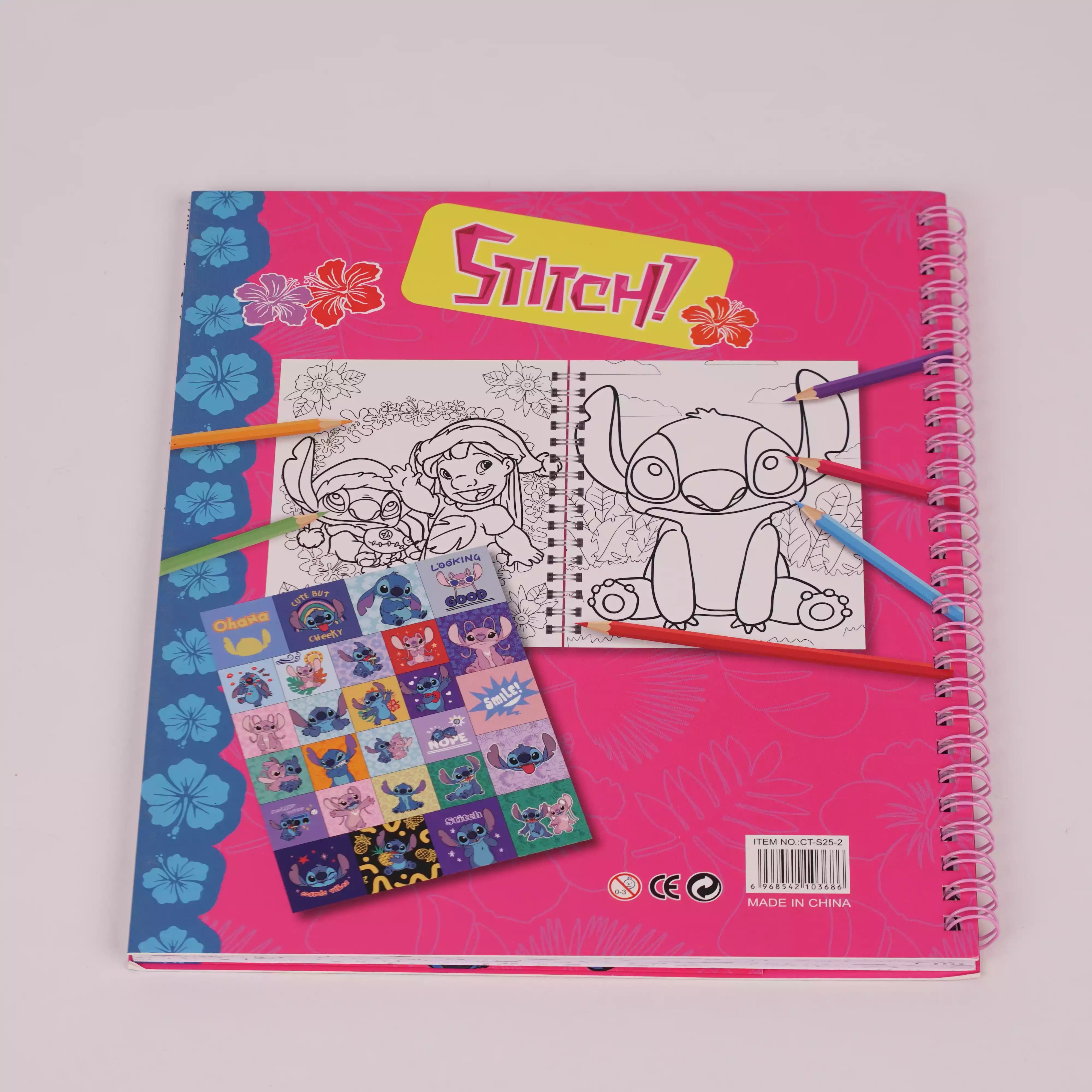 Sketching & Coloring Book Stitch – avec Feutres HU13141