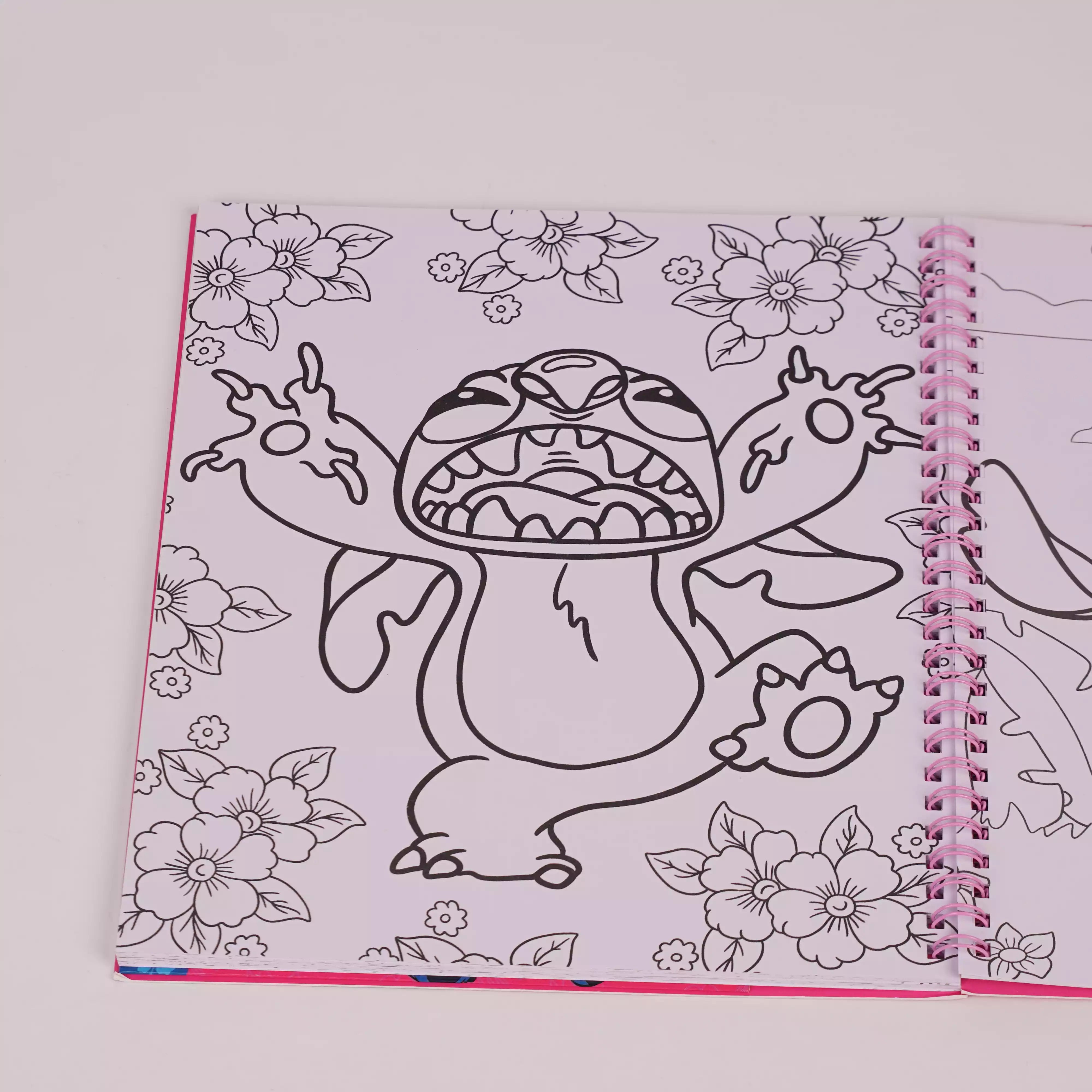 Sketching & Coloring Book Stitch – avec Feutres HU13141