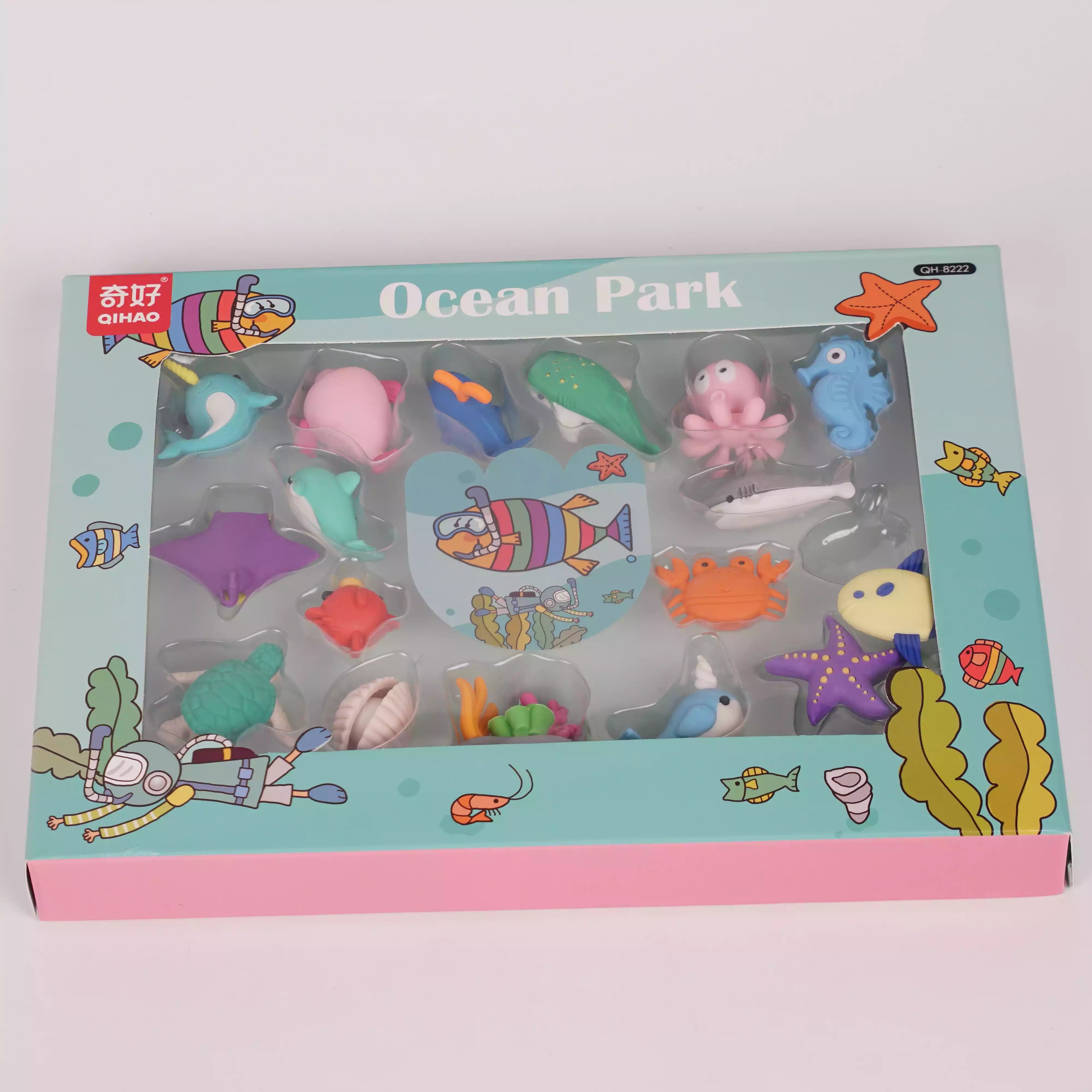 Set de Gommes Fantaisie – Dinosaur, Space Explorer, Ocean Park & Fairytale Palace