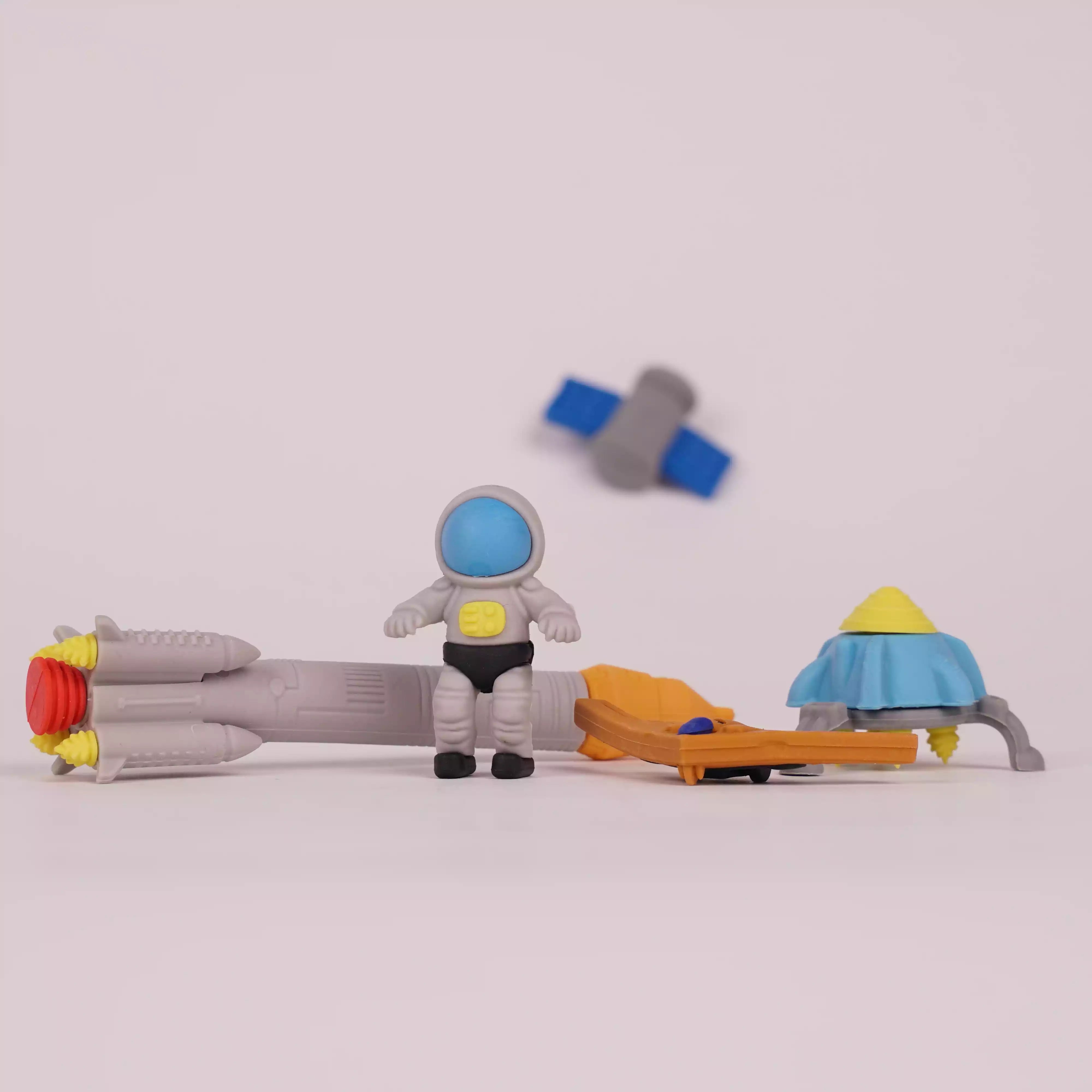 Set de Gommes Fantaisie – Dinosaur, Space Explorer, Ocean Park & Fairytale Palace