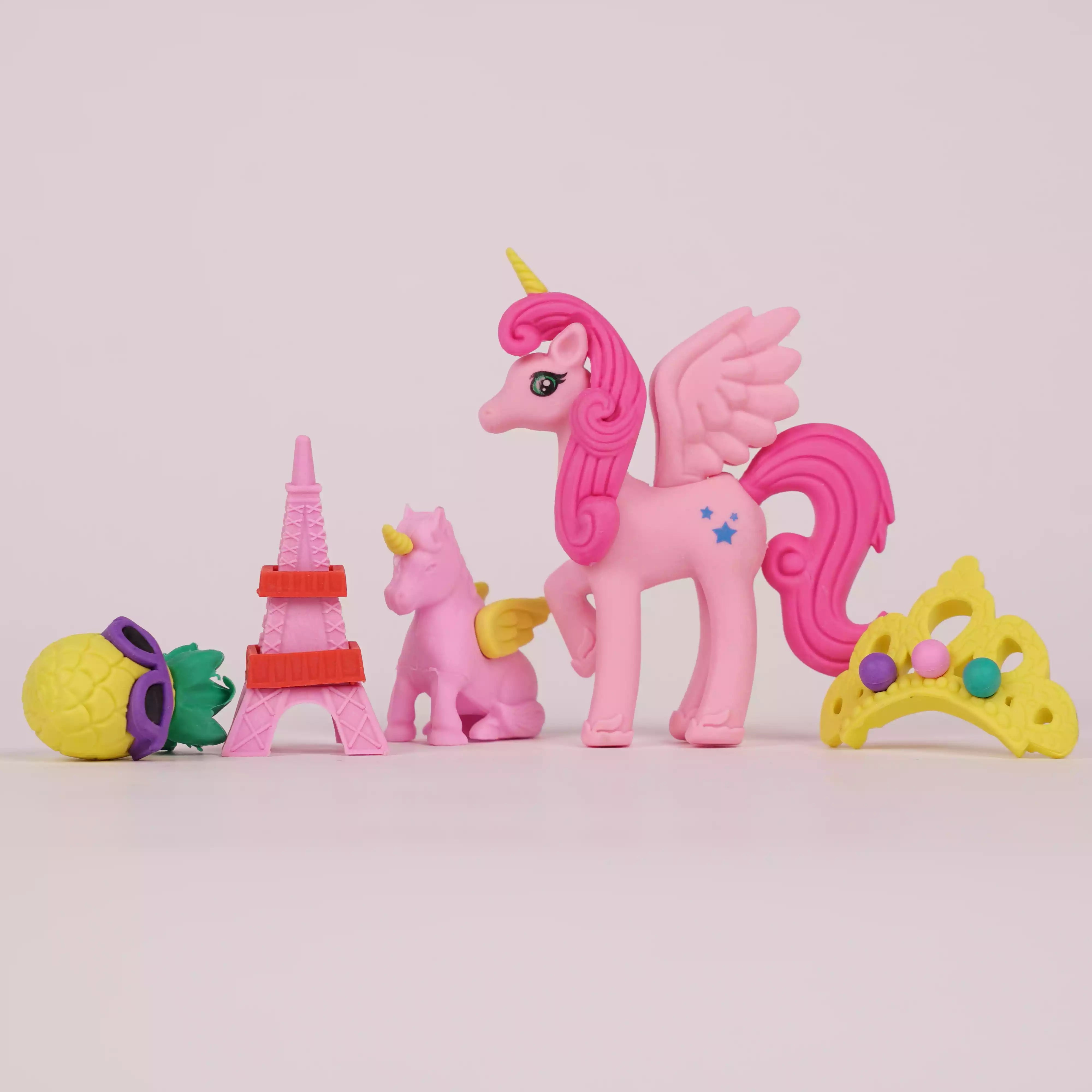 Set de Gommes Fantaisie – Dinosaur, Space Explorer, Ocean Park & Fairytale Palace