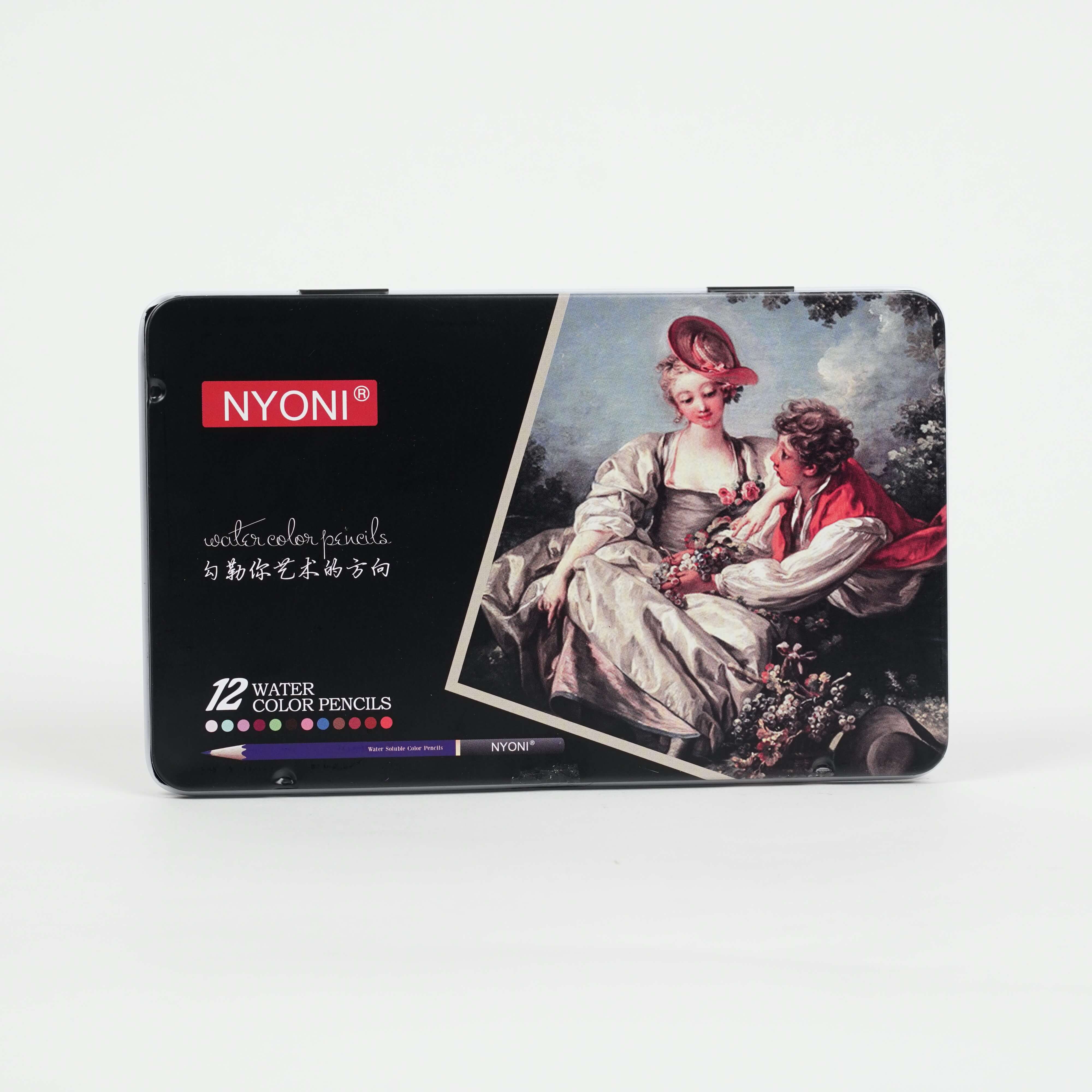 Crayons Aquarellables NYONI – 12 Couleurs ID05002