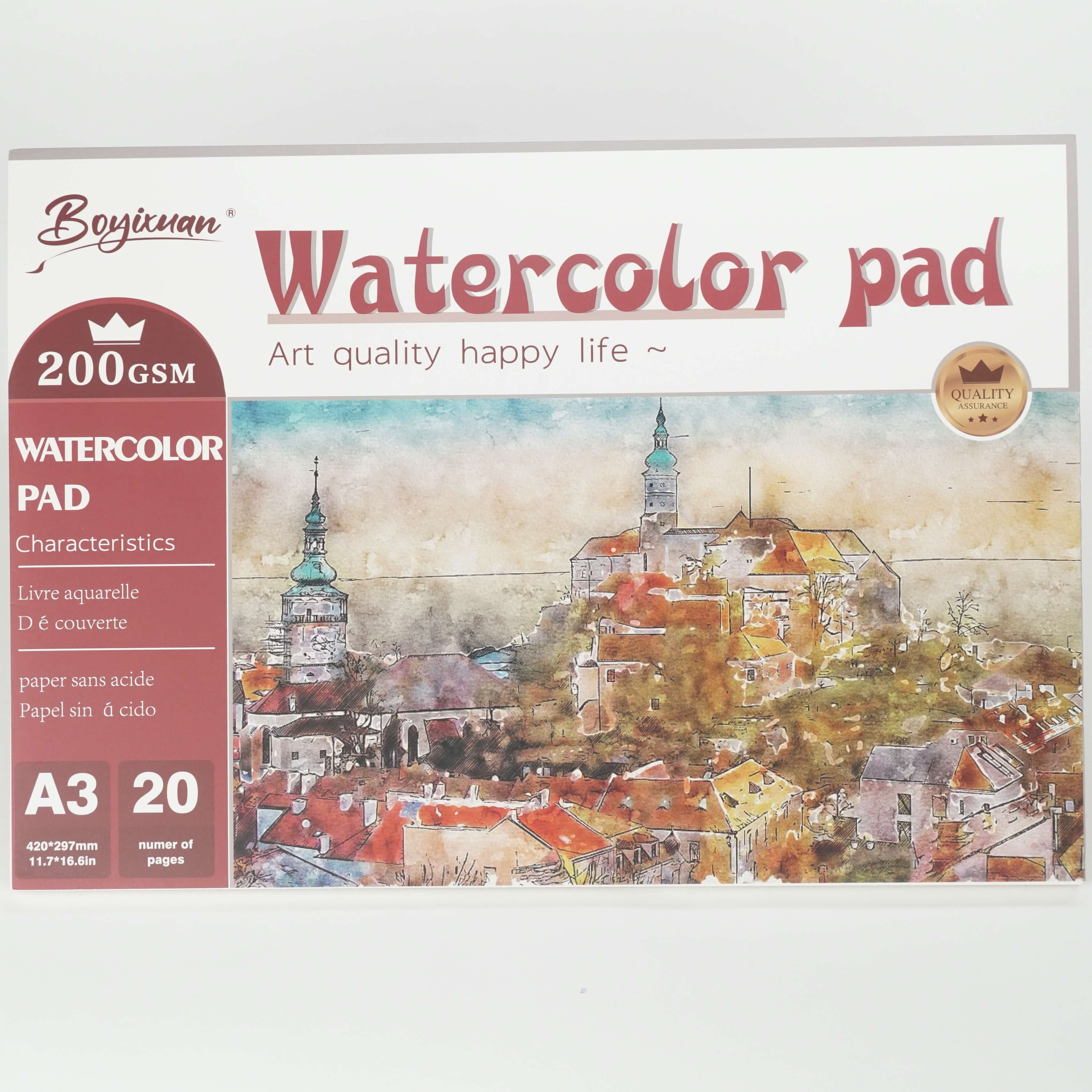 Bloc de dessin A3 200g – 20 feuilles HU12328