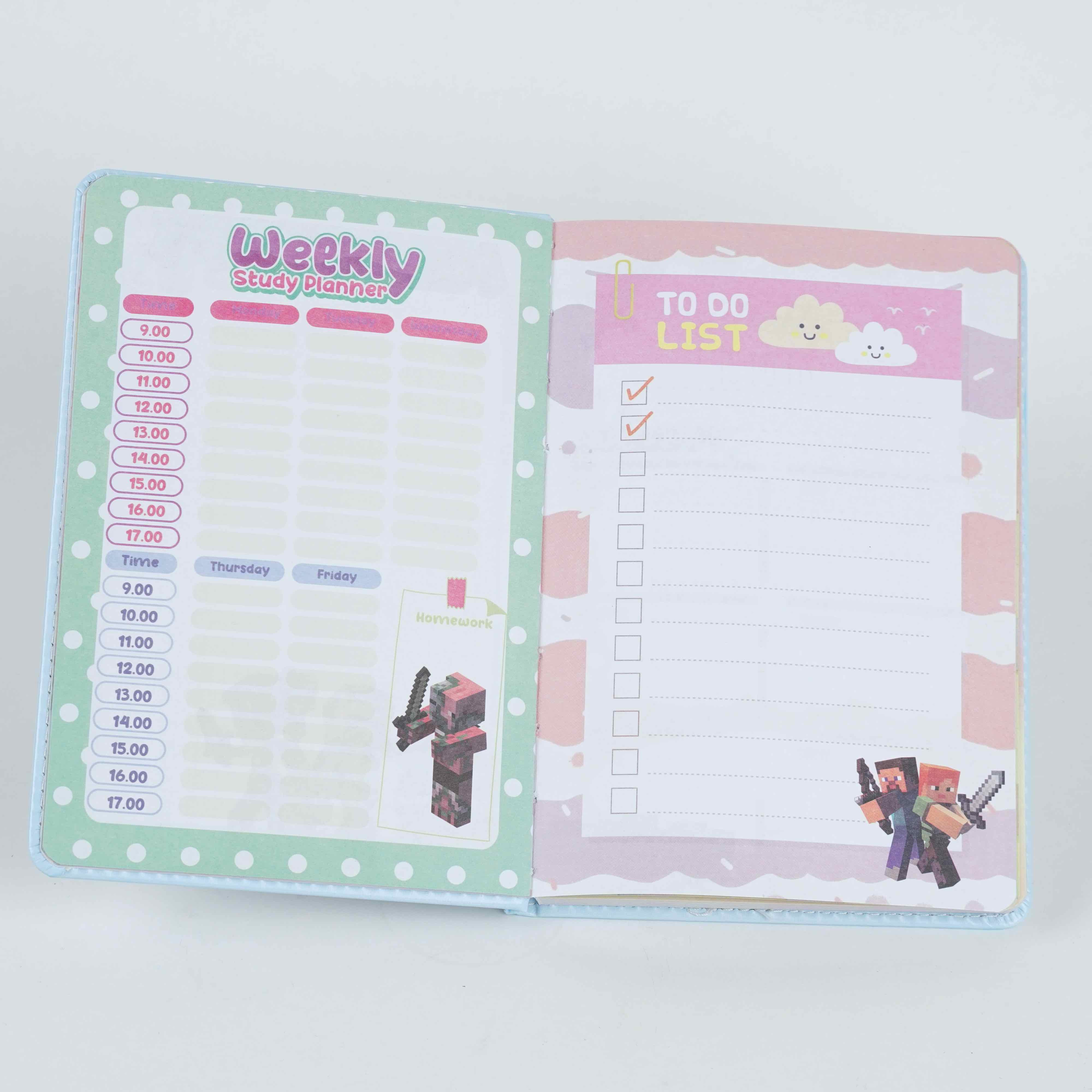 Notebook enfant Minecraft – Carnet scolaire illustré