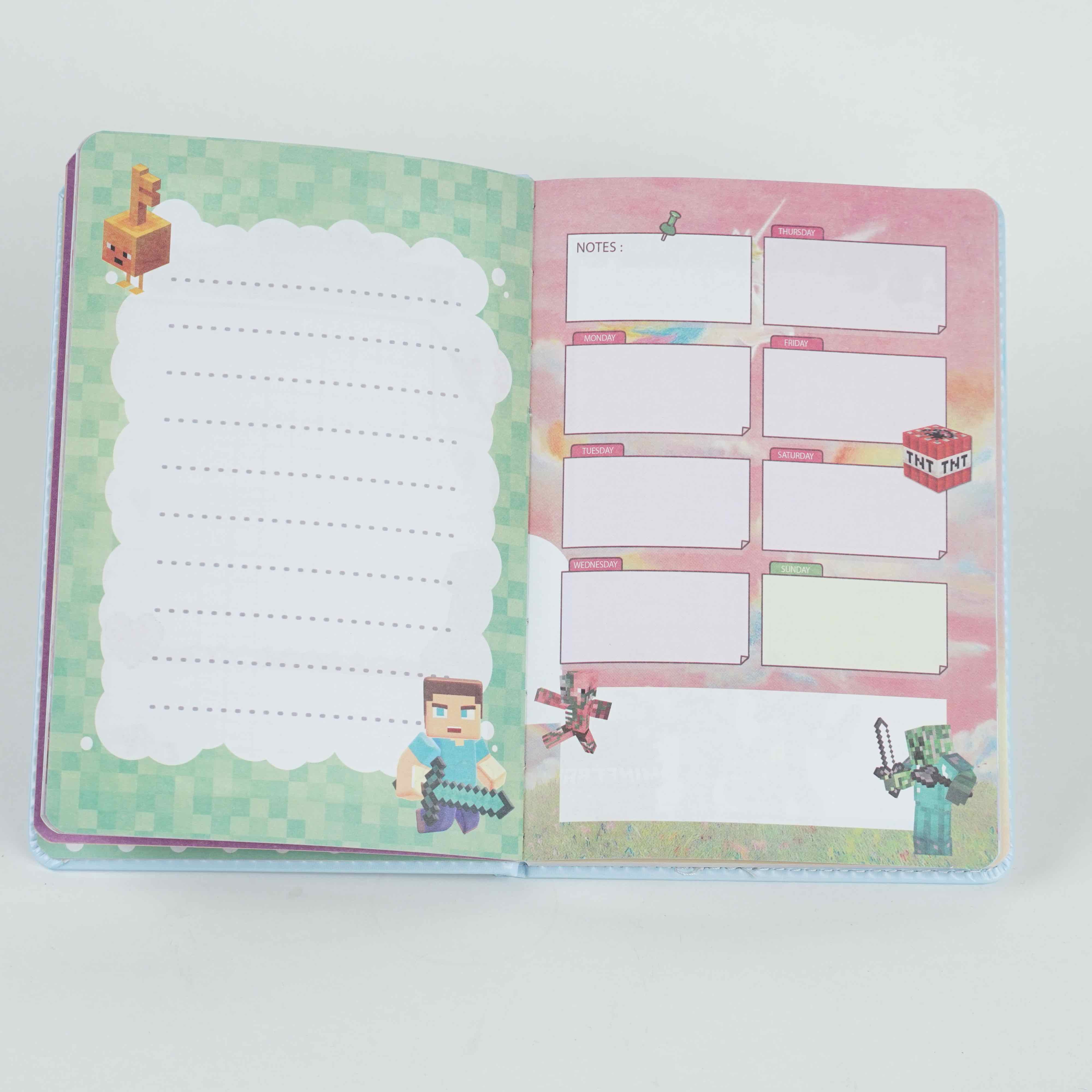 Notebook enfant Minecraft – Carnet scolaire illustré NB164