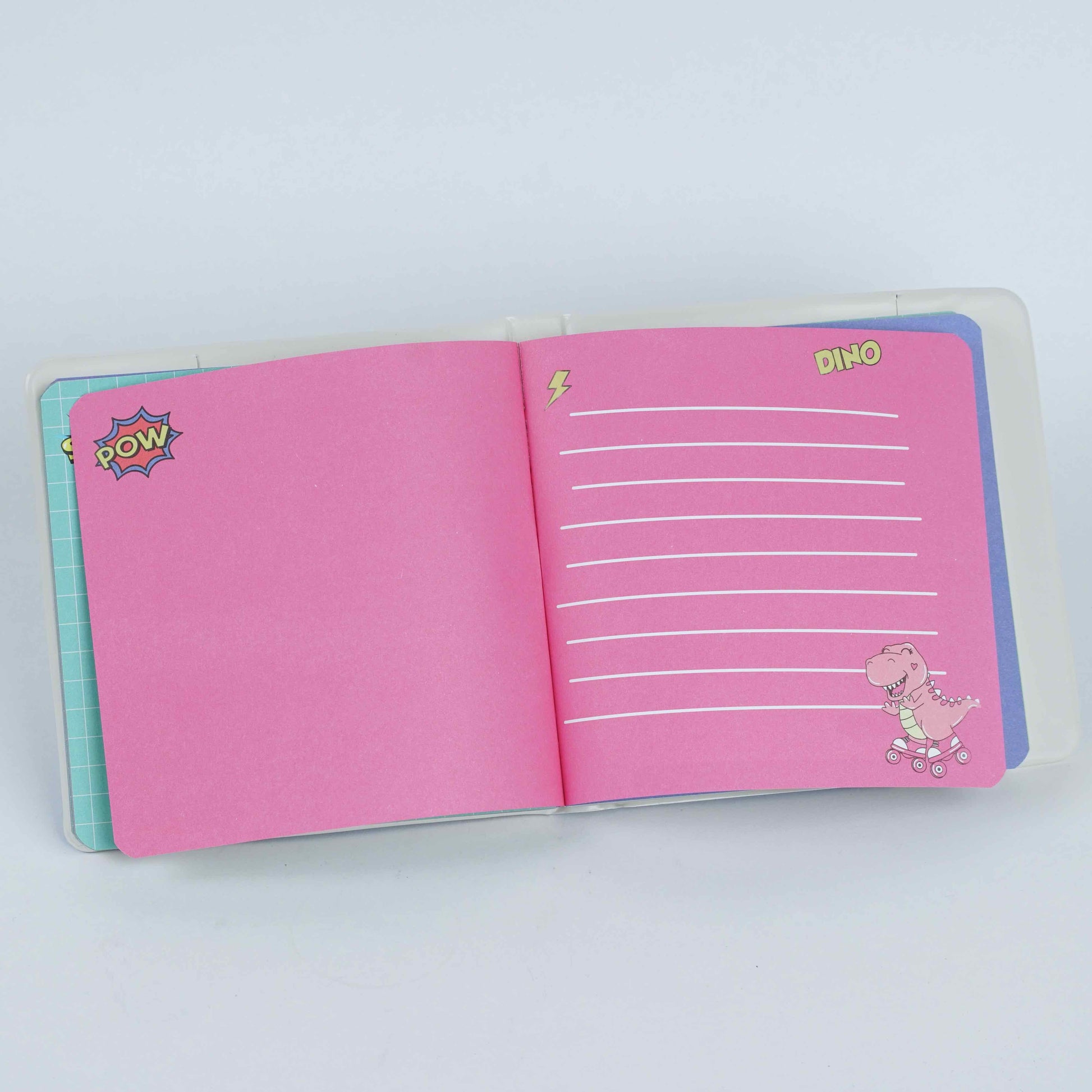 Mini notebook enfant Shark, Skate Dinosaur & Super Dinosaur HugeKoom
