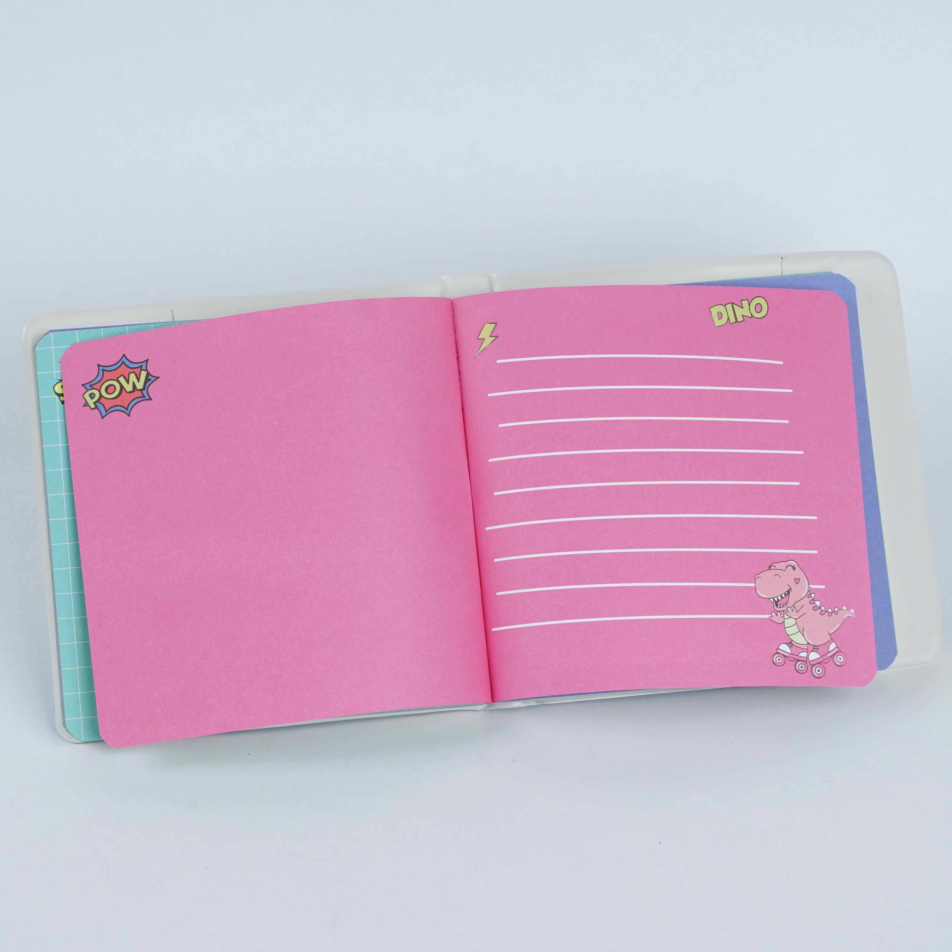 Mini notebook enfant Shark, Skate Dinosaur & Super Dinosaur HugeKoom