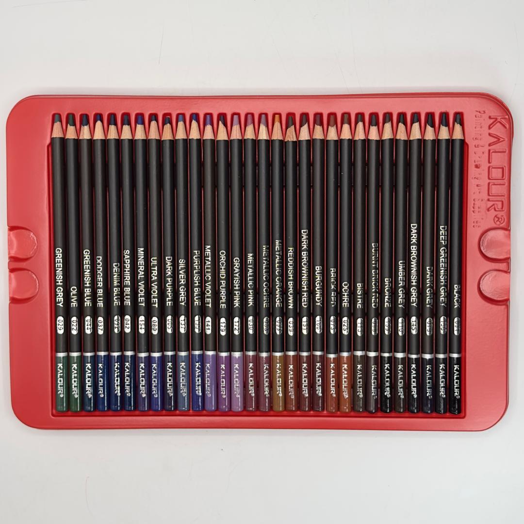 Coffret 180 Crayons de Couleur Professionnels Kalour - Boîte Métalique HU01661