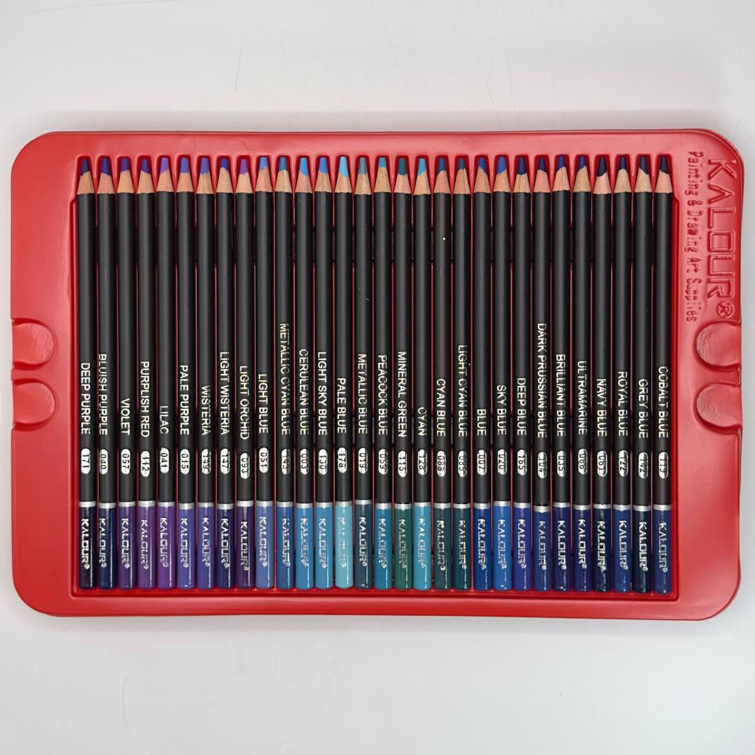 Coffret 180 Crayons de Couleur Professionnels Kalour - Boîte Métalique HU01661